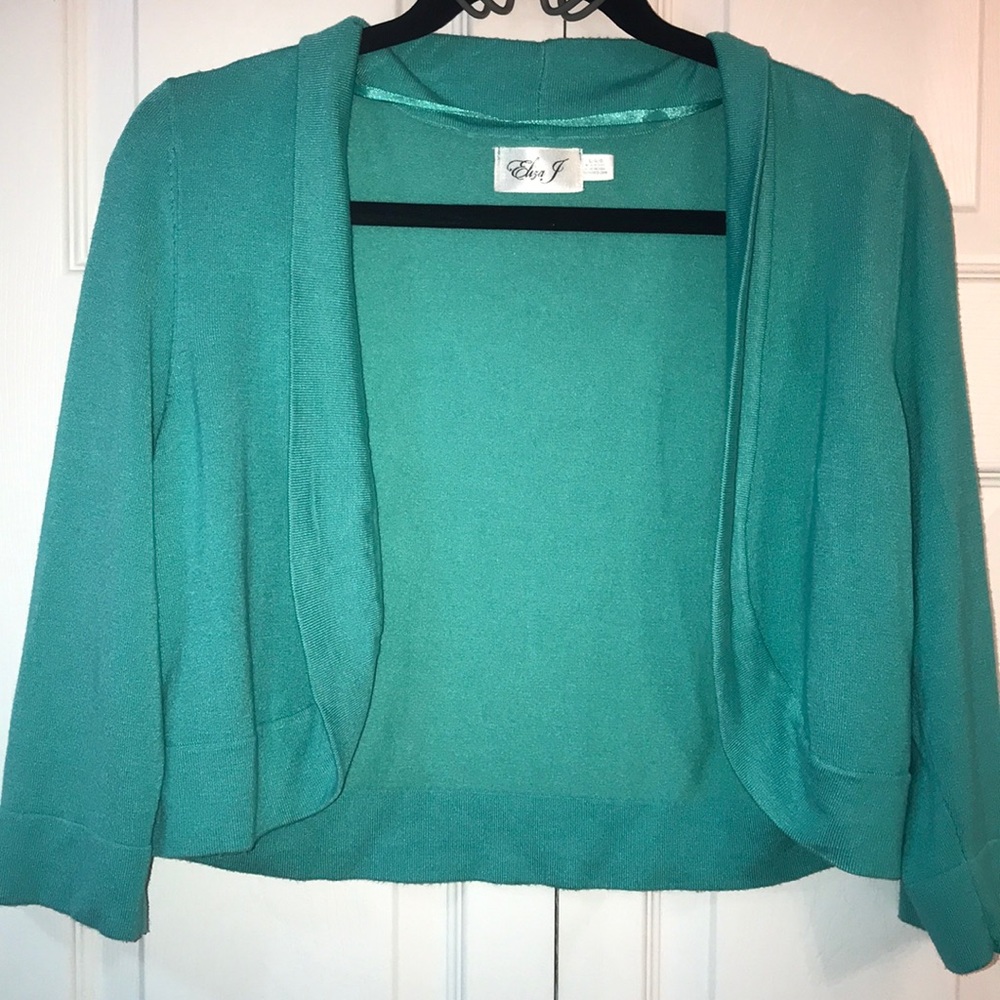 Teal Cardigan sweater